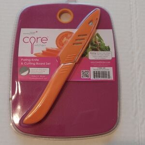 Core Kitchen Paring Knife & Cutting Board Set ---NEW in Original Packaging